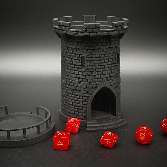 5" Lighted Dice Tower and Tray for Dungeons and Dragons, DnD, RPG - Picture 3 of 11